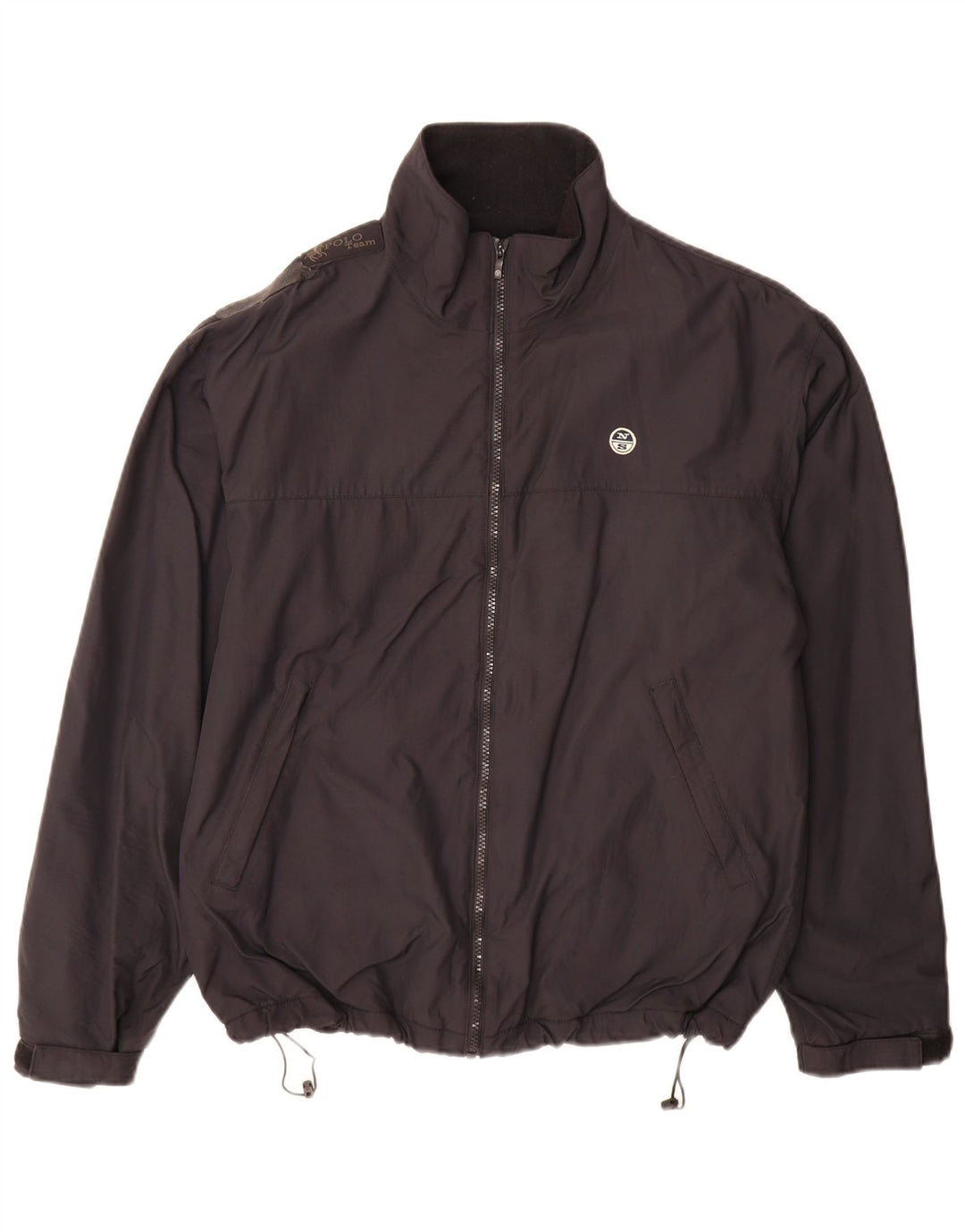 North Sails Veste coupe-vent pour homme UK 36 Small Noir Polyamide