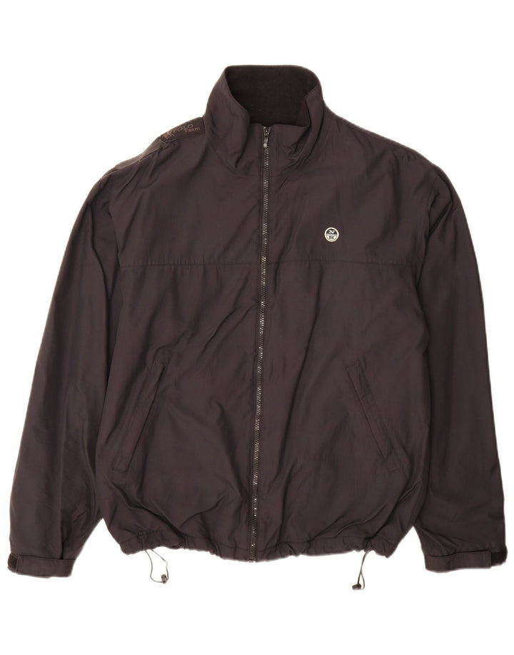 North Sails Veste coupe-vent pour homme UK 36 Small Noir Polyamide