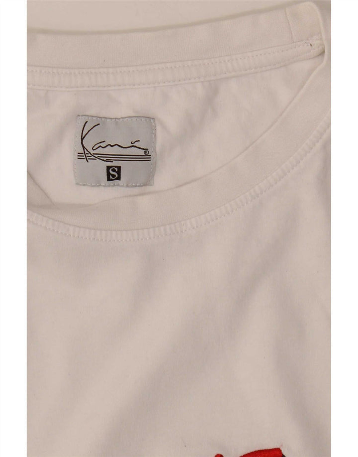 Karl Kani T-shirt graphique Brooklyn pour homme, petit, blanc