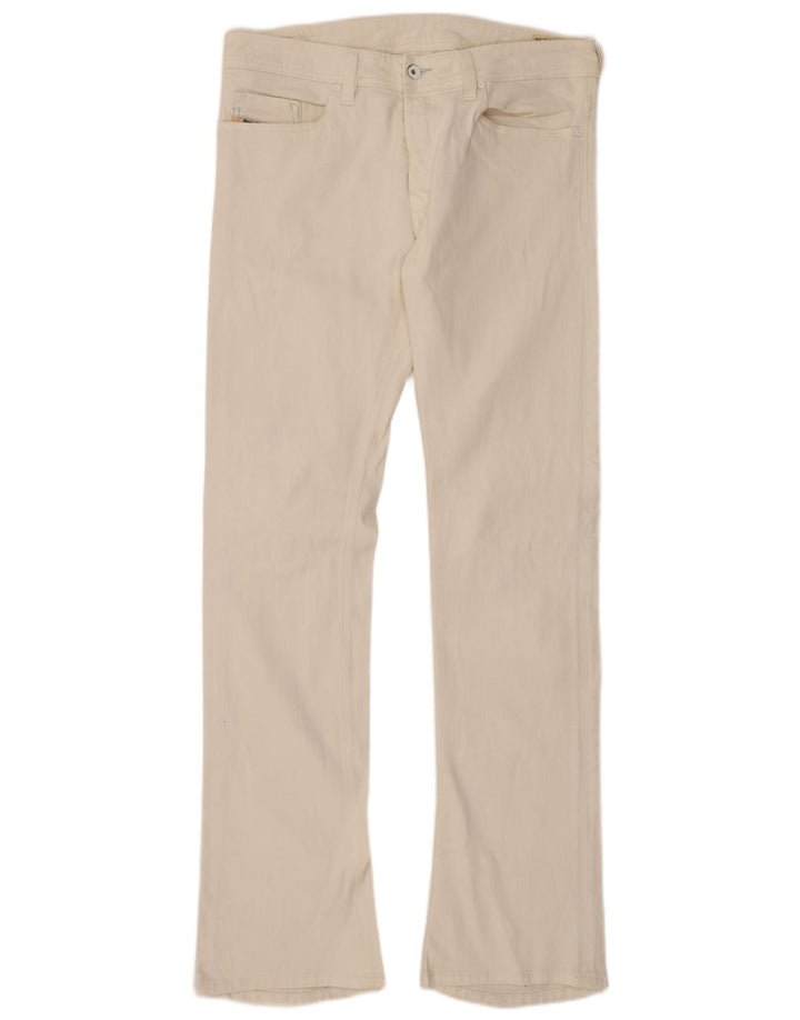 DIESEL Jean Trouleg Bootcut Femme W32 L34 Coton Blanc