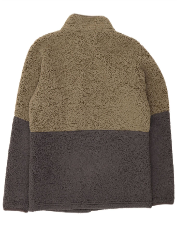 Columbia Veste polaire pour homme UK 36 Small Kaki Colourblock Polyester