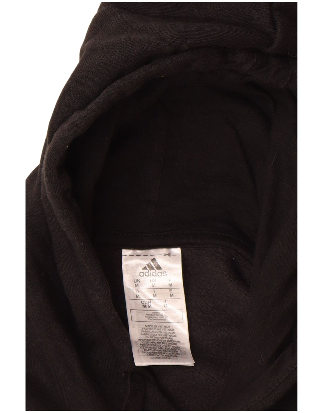 Adidas Pull à capuche pour homme en coton noir moyen