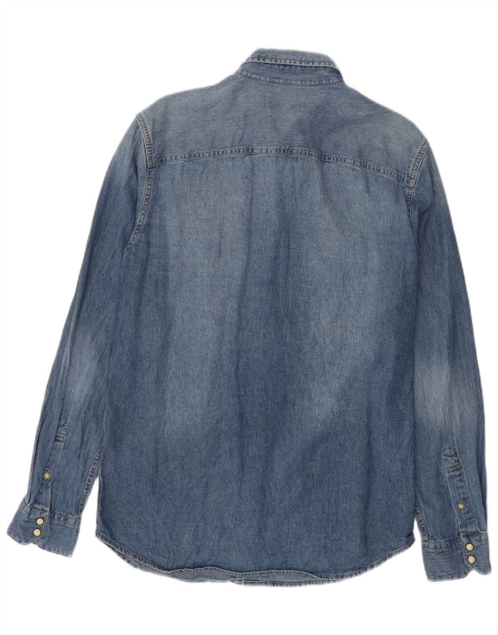 Jack & Jones Chemise En Jean Bleu Moyen Coton Homme
