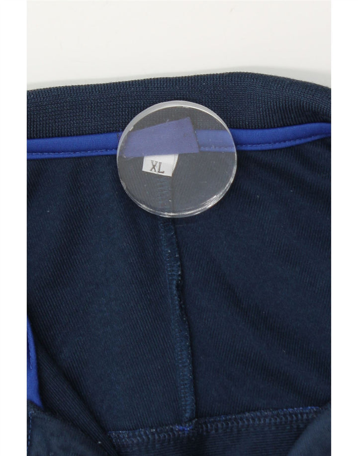 Asics Veste de survêtement pour homme XL Bleu marine Polyester