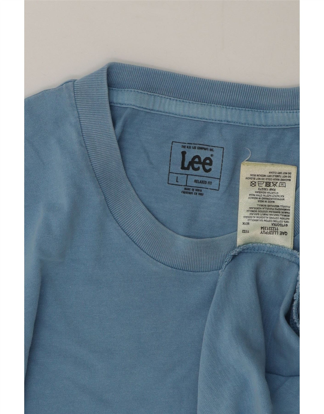 Lee T-shirt coupe décontractée pour homme, grand bleu, coton
