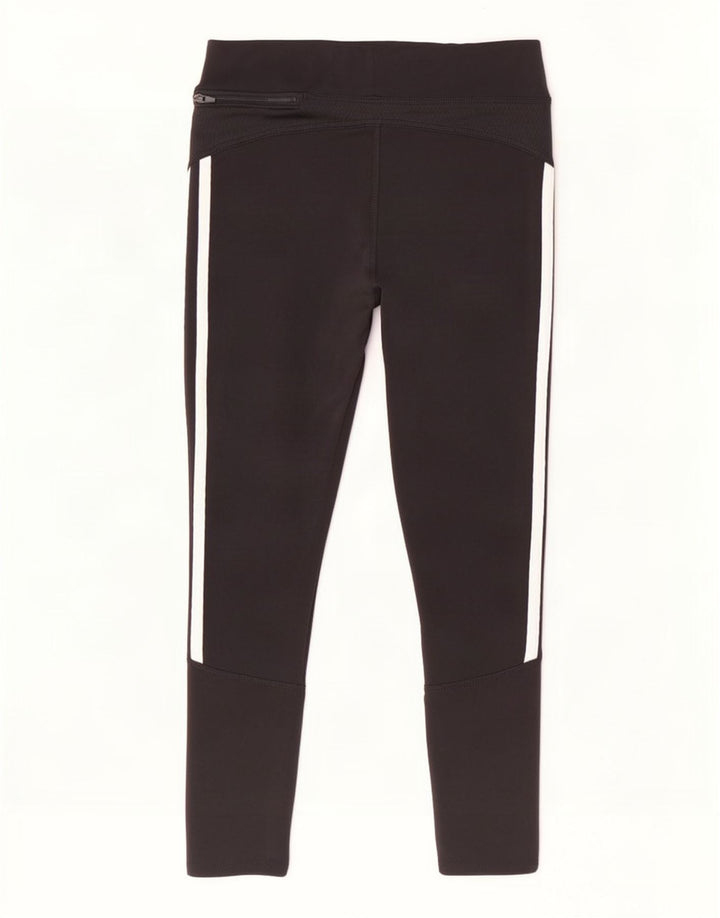 Adidas Climalite Capri Leggings UK 8 Small Noir Polyester