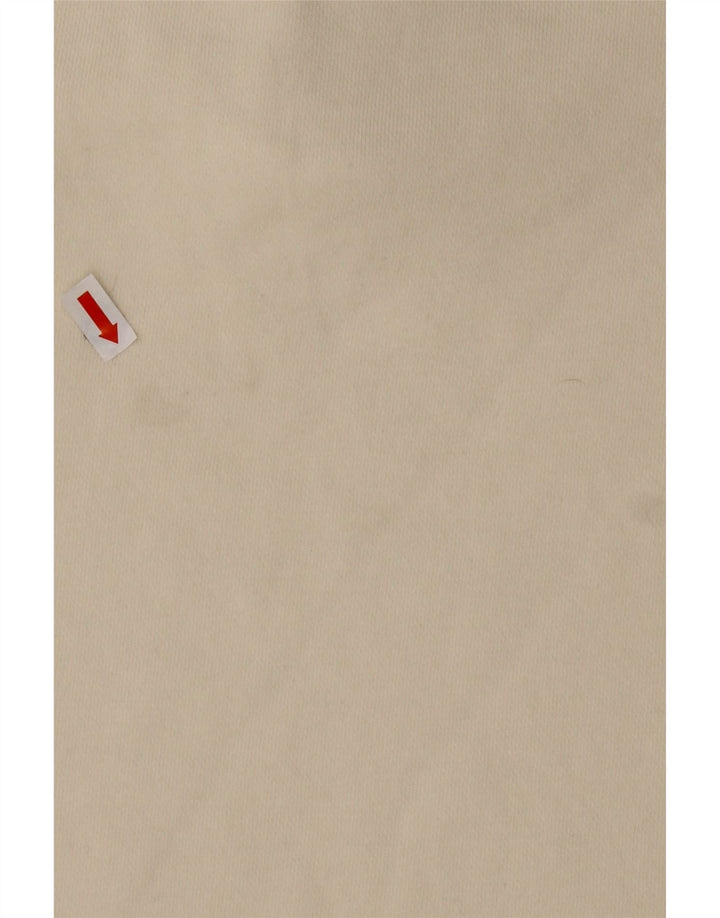 REEBOK Sweat-shirt coupe ample à col zippé pour homme en coton blanc cassé moyen