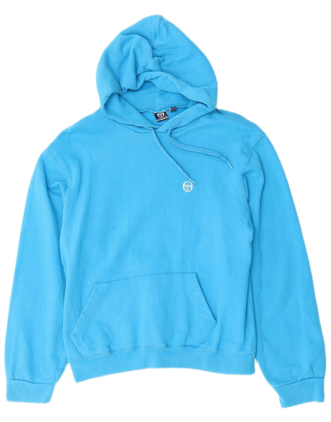 Sergio Tacchini Pull à capuche pour femme UK 14 Bleu moyen Coton