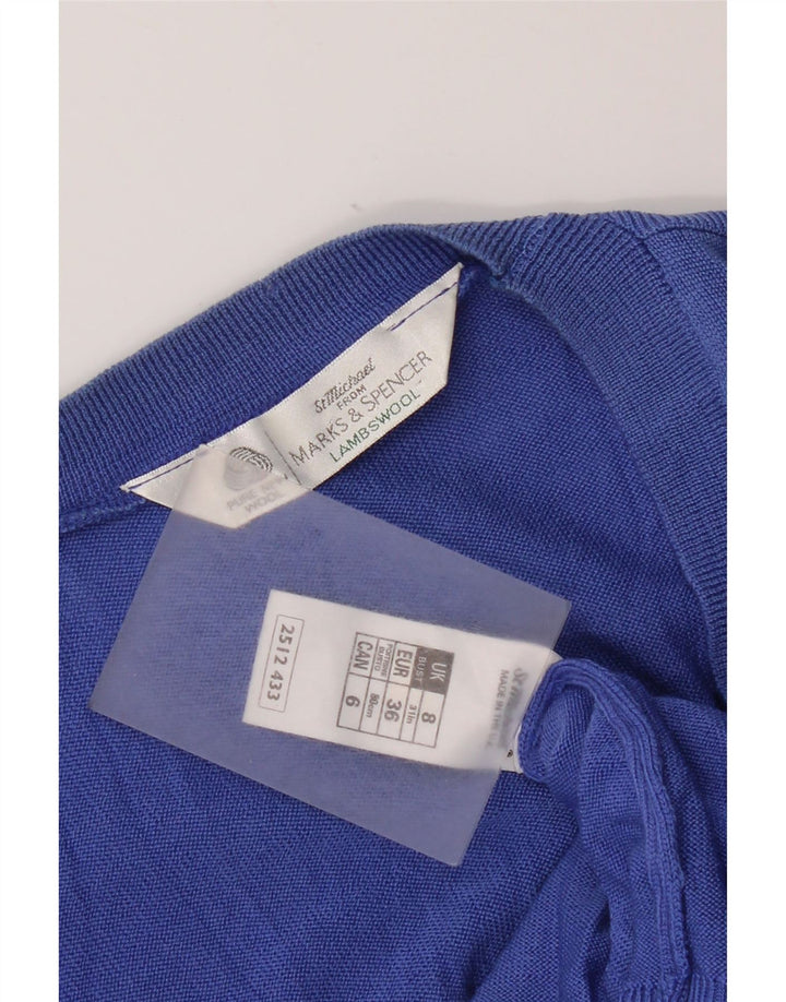 Marks & Spencer Pull cardigan St. Michael pour femme UK 8 Small Bleu