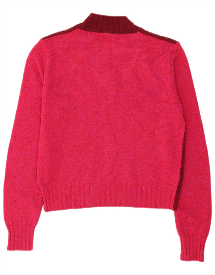 Dolce & Gabbana Pull col en V pour femme IT 44 Bordeaux moyen