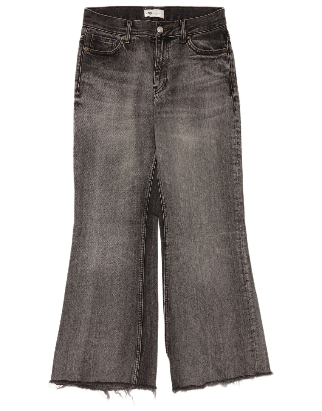 Zara Jean évasé pour femme EU 36 XS W26 L30 Gris