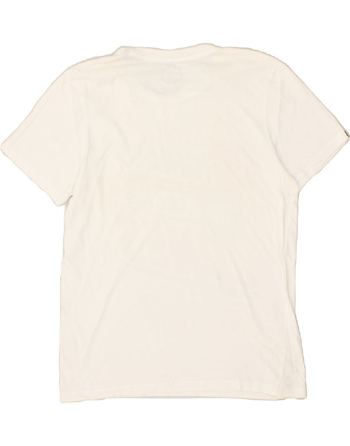 JACK & JONES Mens Graphic T-Shirt Top Large Off White Cotton | Vintage Jack & Jones | Thrift | Second-Hand Jack & Jones | Used Clothing | Messina Hembry 
