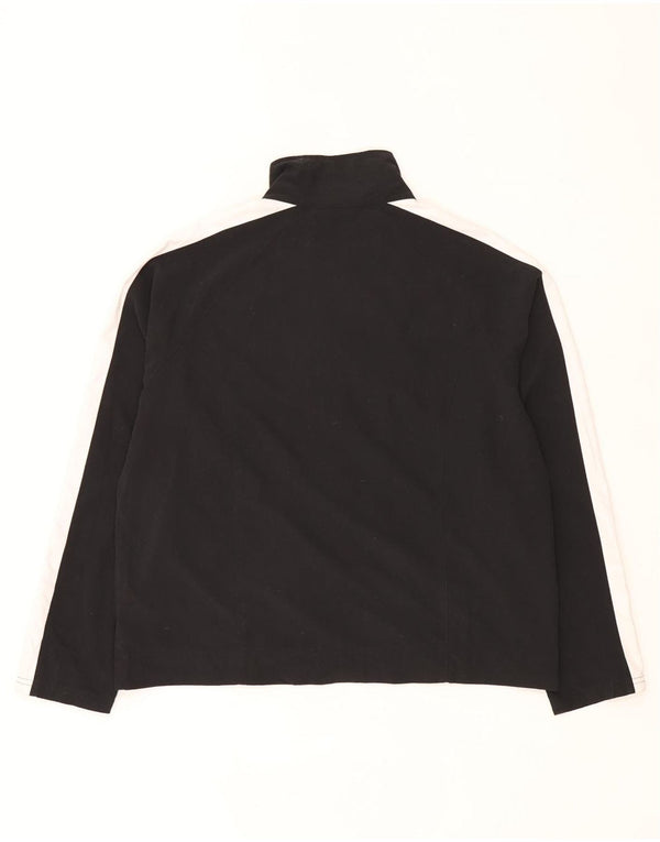 Nike Veste de survêtement pour femme US 12/14 Large Noir Colorblock Polyester