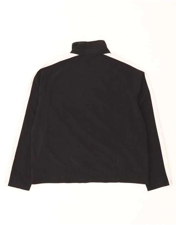 Nike Veste de survêtement pour femme US 12/14 Large Noir Colorblock Polyester