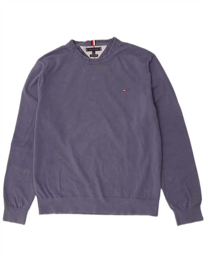 Tommy Hilfiger Sweat-shirt pour homme en coton bleu 3XL