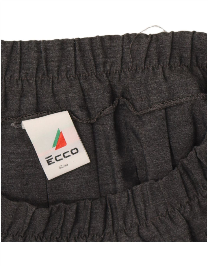 Ecco Womens Knife Jupe Plissée EU 42 Large W32 Gris Viscose