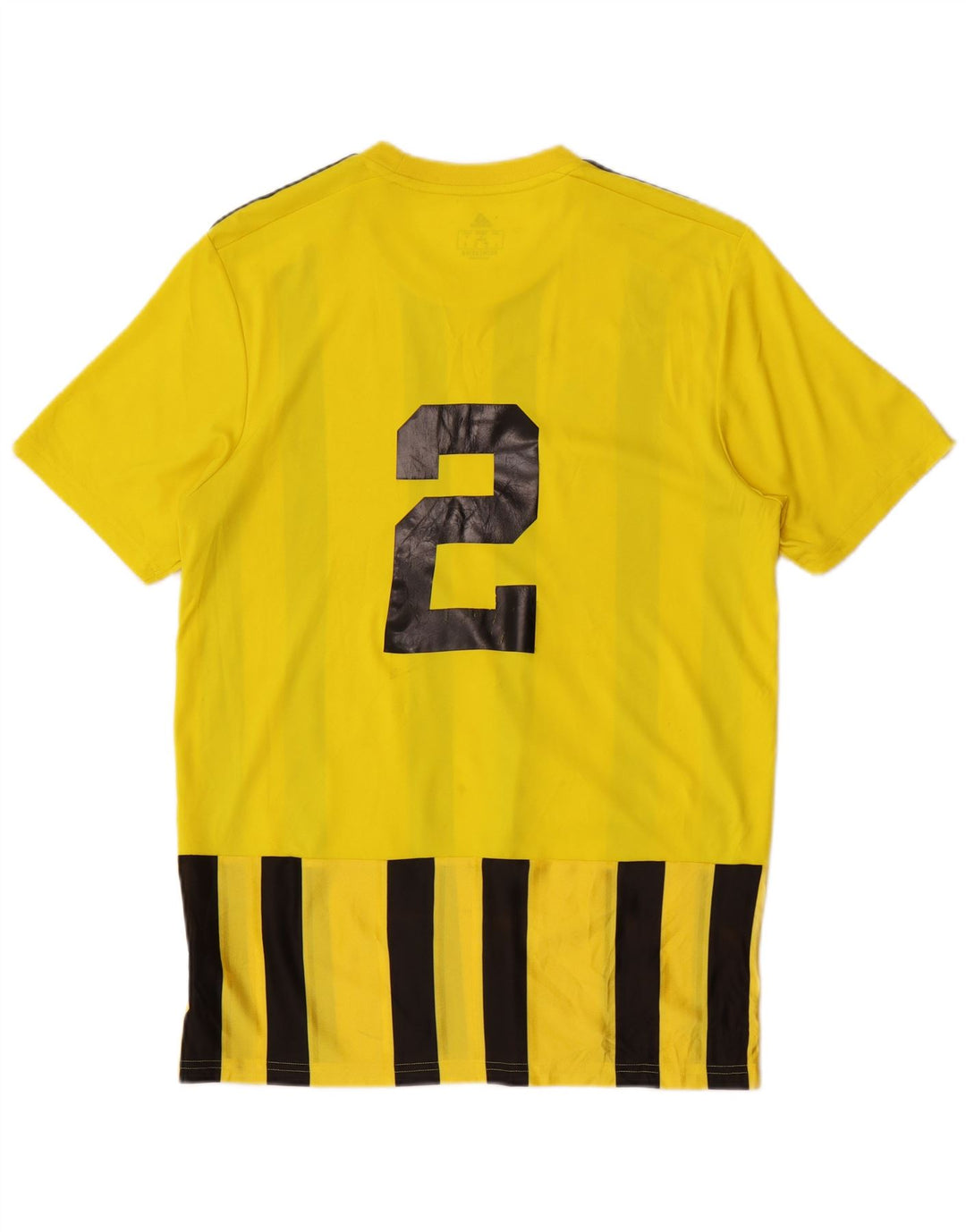 Adidas Homme Aeroready Graphic T-Shirt Haut Jaune Moyen Rayé Polyester
