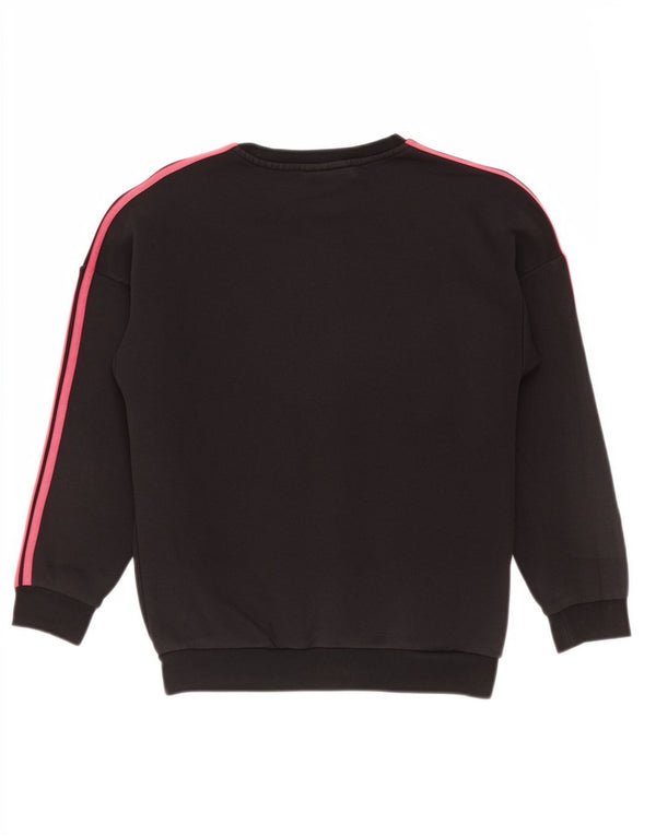 Adidas Sweat-Shirt Graphique Fille 11-12 Ans Noir Coton Sports