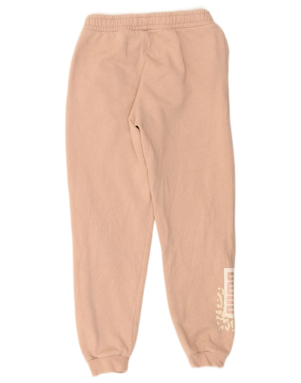 Puma Pantalon de survêtement graphique pour femme UK 8 Small Rose Coton