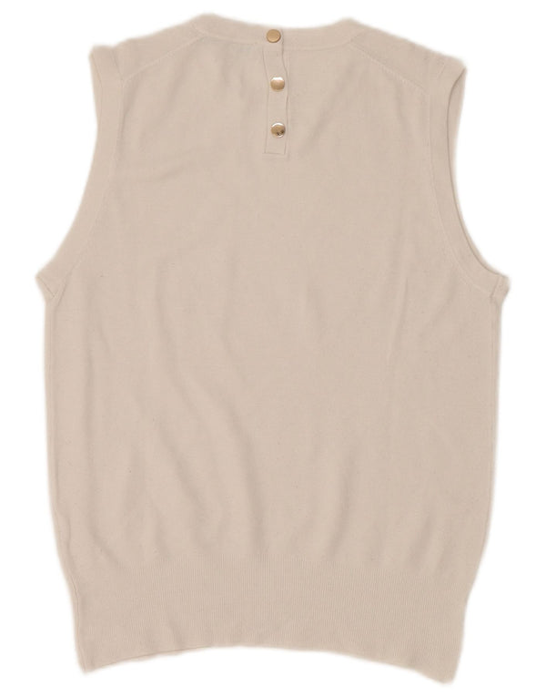 Zara Femme Débardeur UK 12 Medium Blanc