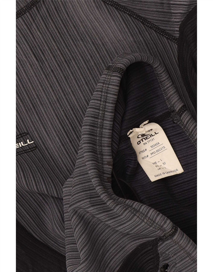 O'Neill Haut à manches longues pour femme UK 44 Large Gris Colorblock Nylon