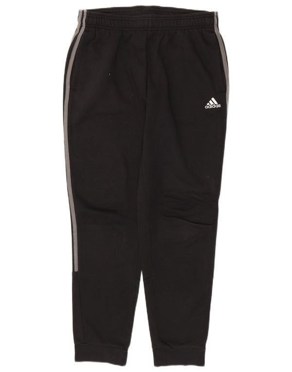 ADIDAS Pantalon de survêtement pour homme en coton noir moyen