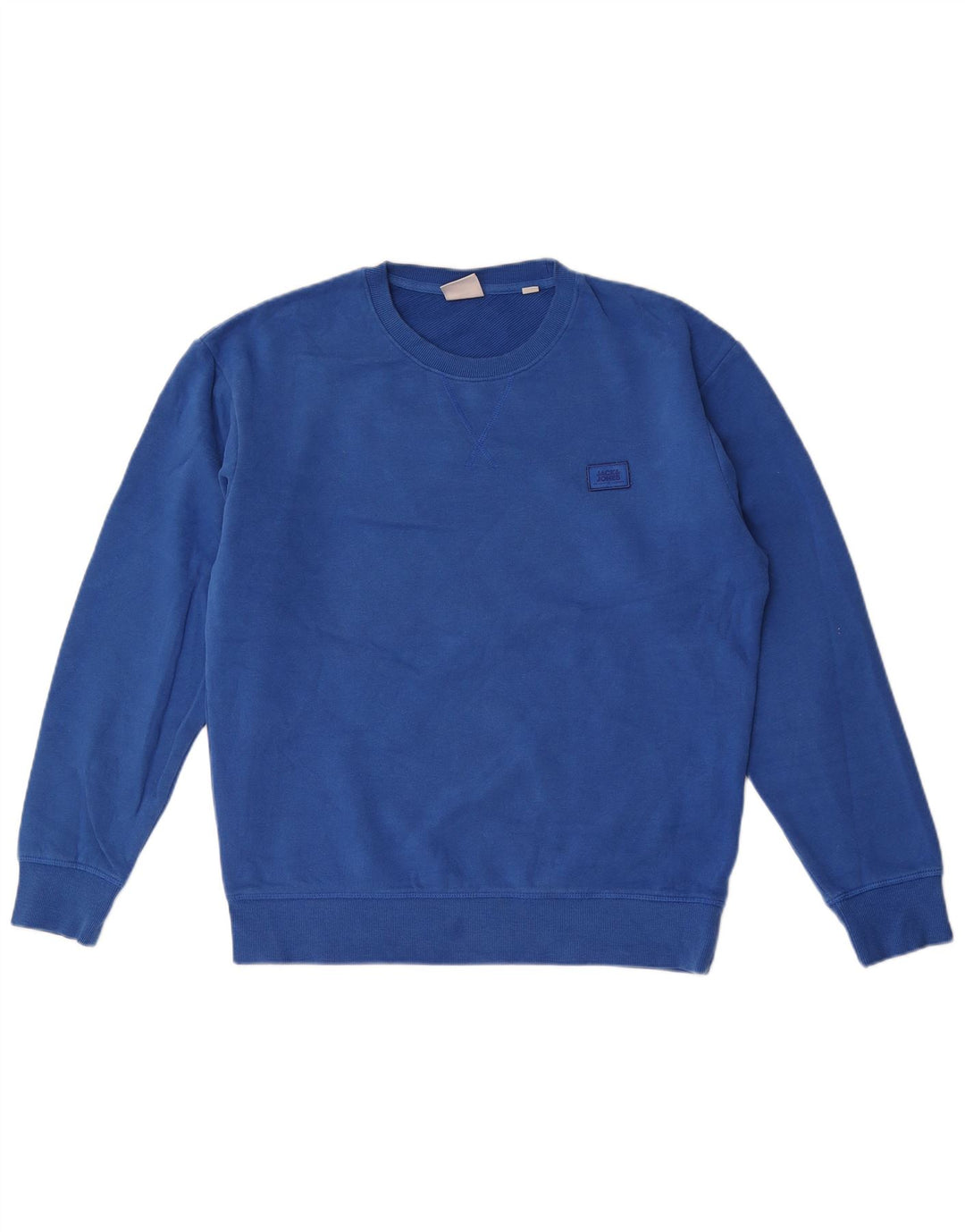 Jack & Jones Sweat-Shirt Homme Bleu Moyen Coton