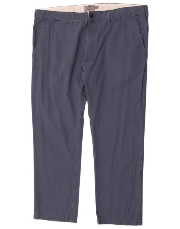 Marks & Spencer Pantalon Chino Droit Homme W40 L29 Bleu Coton