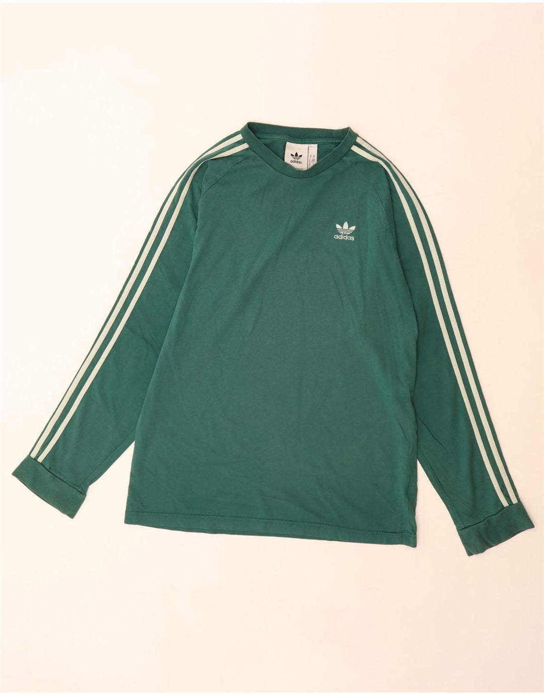 Adidas Haut à manches longues pour homme en coton vert moyen