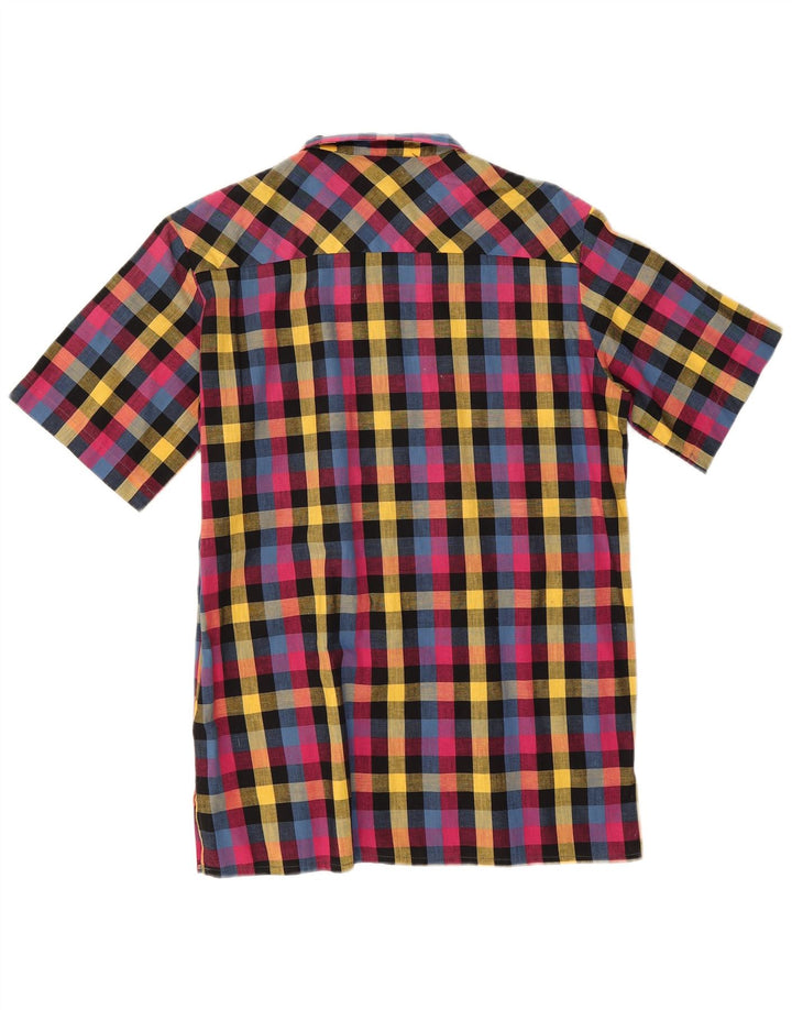 Wrangler Chemise à manches courtes pour homme Taille 37 14 1/2 Petit Vichy multicolore