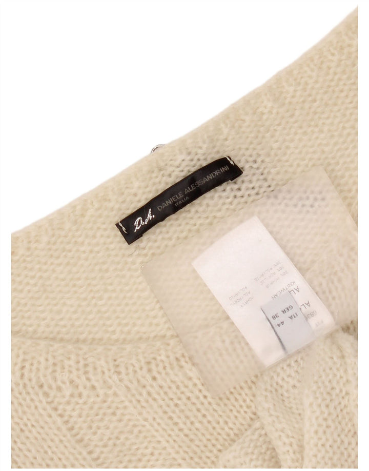 Daniele Alessandrini Pull col bateau pour femme IT 44 Blanc moyen