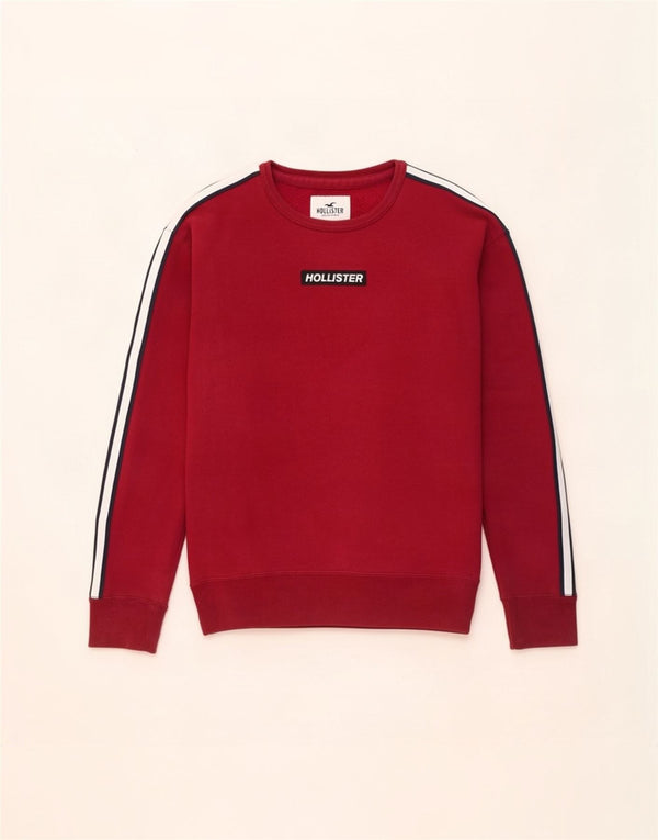 Hollister Pull-over pour homme en coton color block bordeaux Large Description du produit