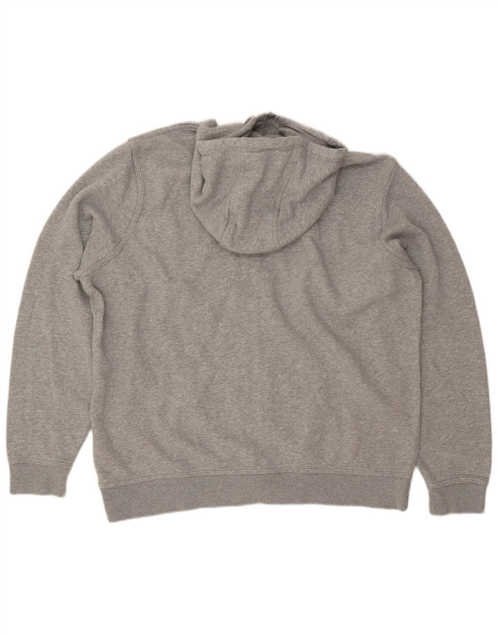 NIKE Pull à capuche zippé pour homme 2XL Gris Coton