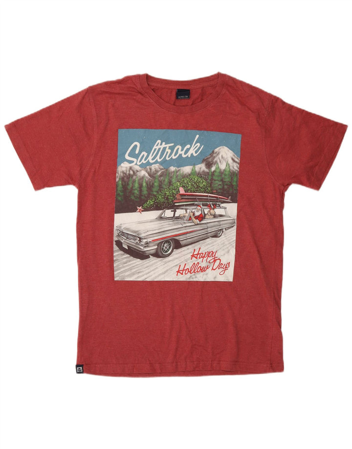 SALTROCK T-Shirt Graphique Homme Petit Rouge Coton