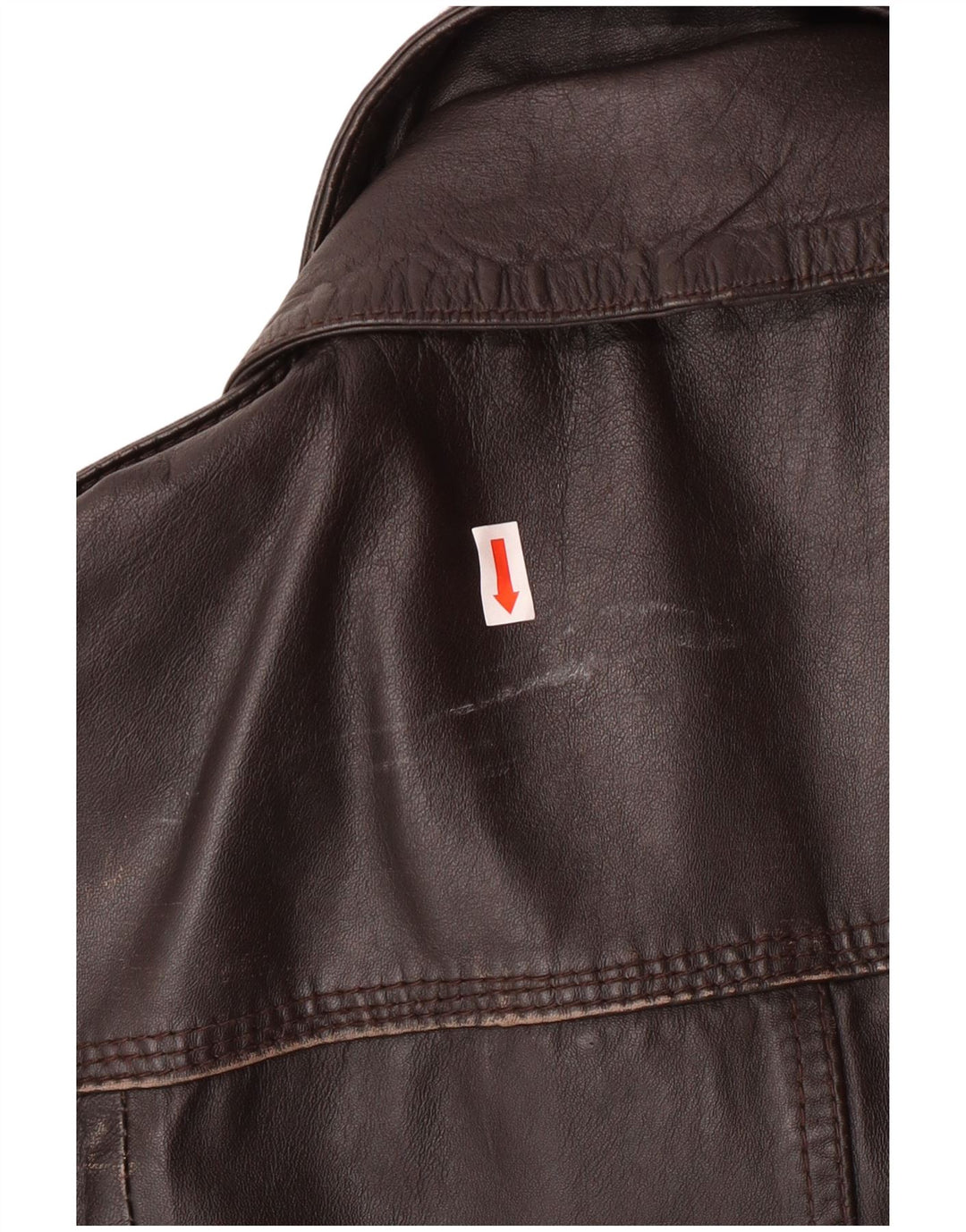 Superdry Veste en cuir militaire pour homme UK 40 Grand cuir marron