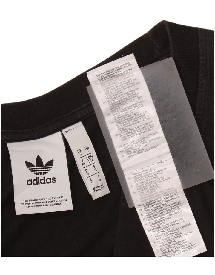 ADIDAS Débardeur graphique pour hommes petit coton noir