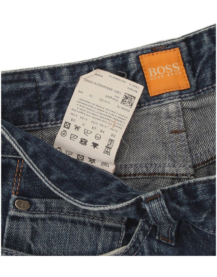 Hugo Boss Jean droit W31 L34 bleu coton homme