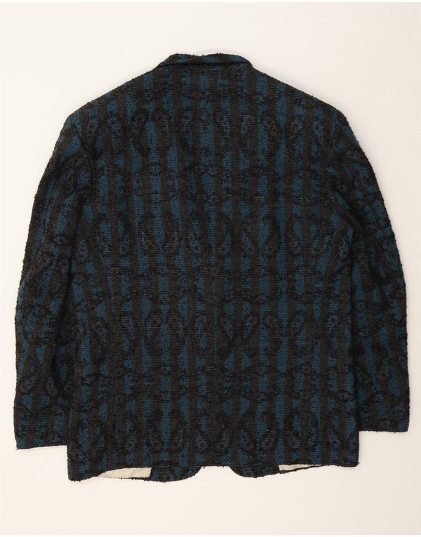 Guarnieri Veste Blazer 2 Boutons Homme UK 40 Grand Bleu Paisley