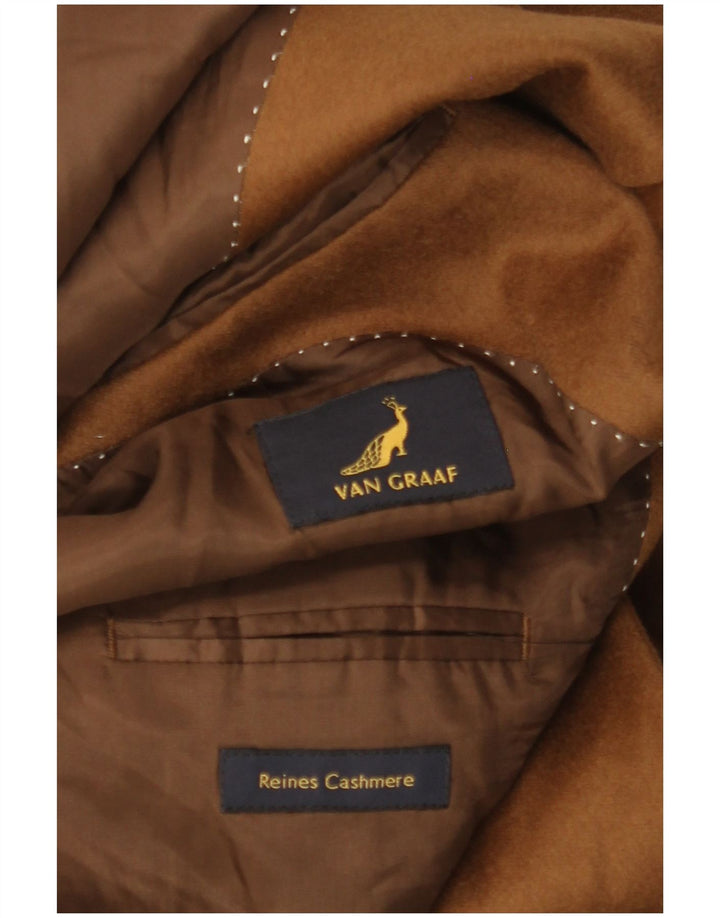 VAN GRAAF Veste Blazer 3 Boutons Homme UK 42 XL Marron Cachemire
