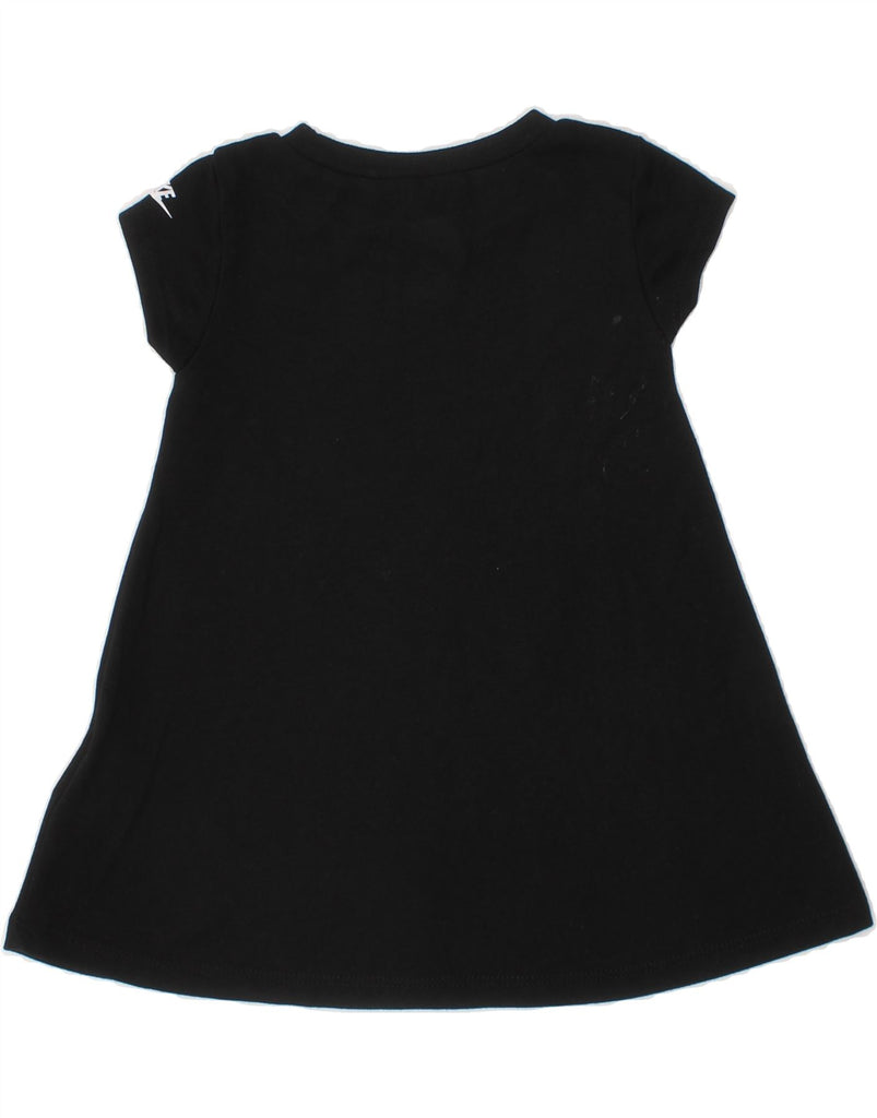 NIKE Baby Girls Graphic T-Shirt Dress 9-12 Months Black Floral Sports Vintage Nike and Second-Hand Nike from Messina Hembry 