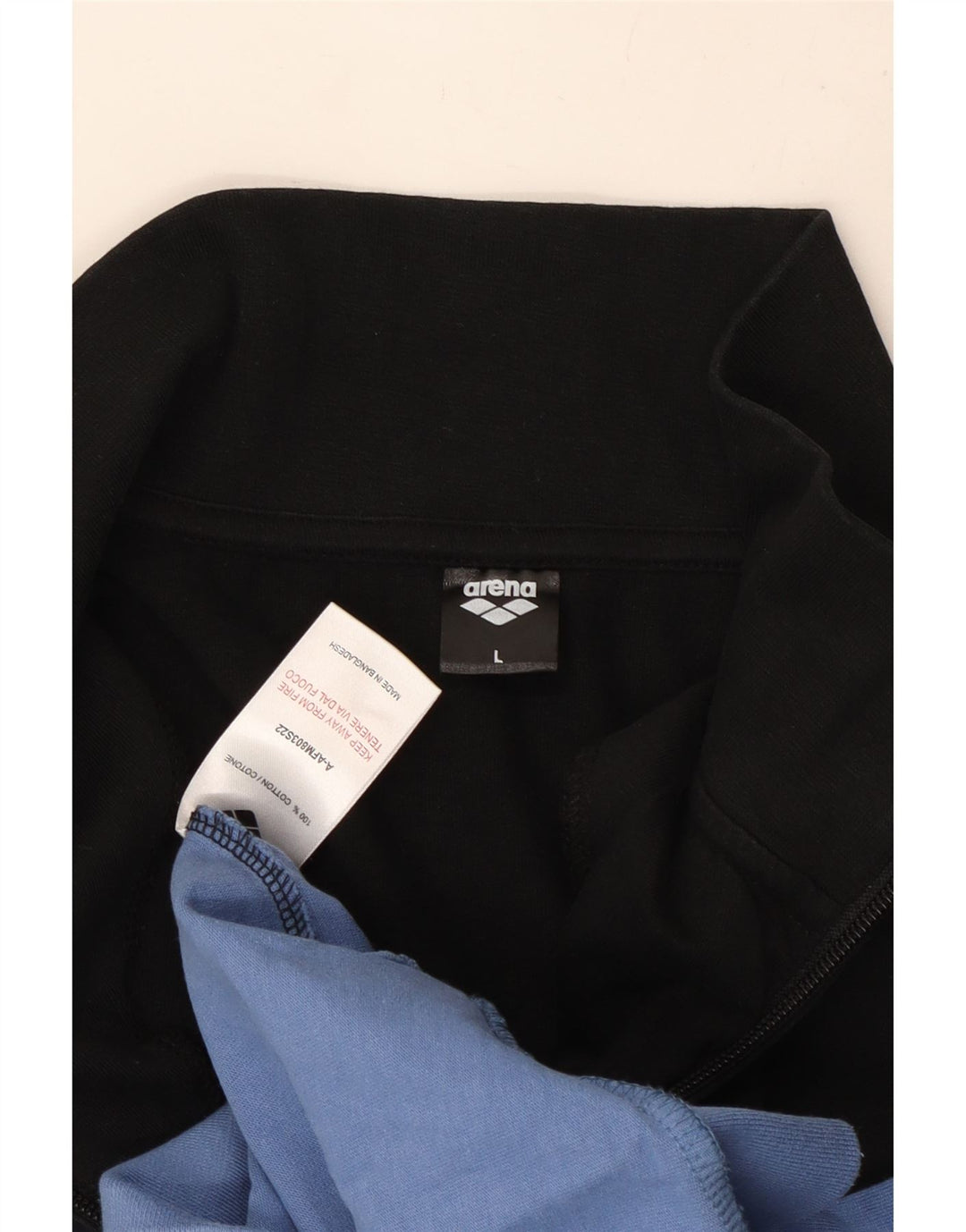 Arena Veste de Survêtement Homme Large Bleu Colorblock Coton