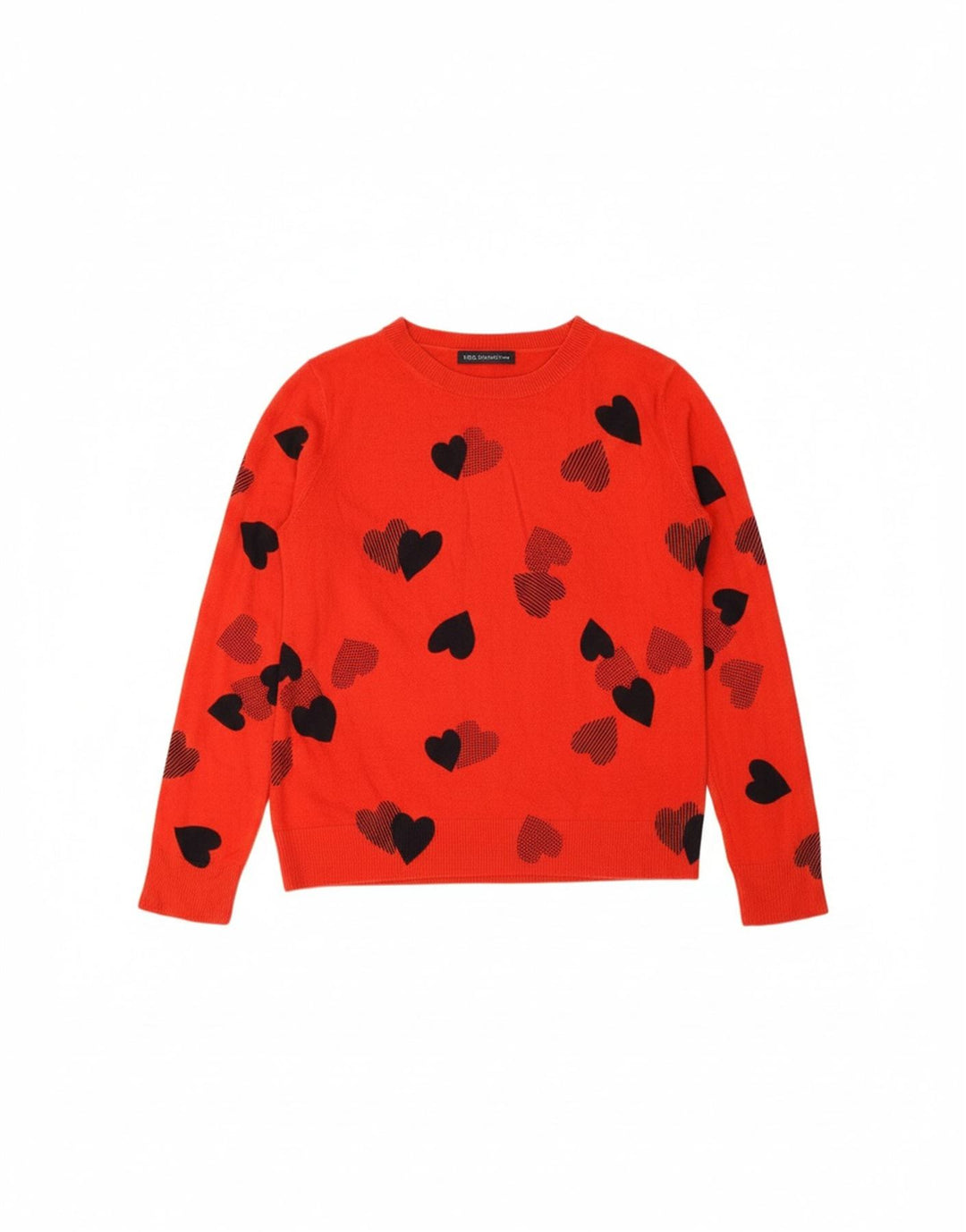 MARKS & SPENCER Womens Boat Neck Jumper Sweater UK 12 Medium  Red Heart