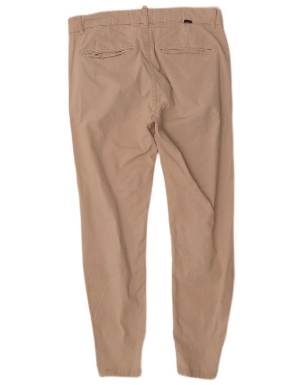 Zara Pantalon Chino Slim Homme EU 42 Large W32 L27 Beige