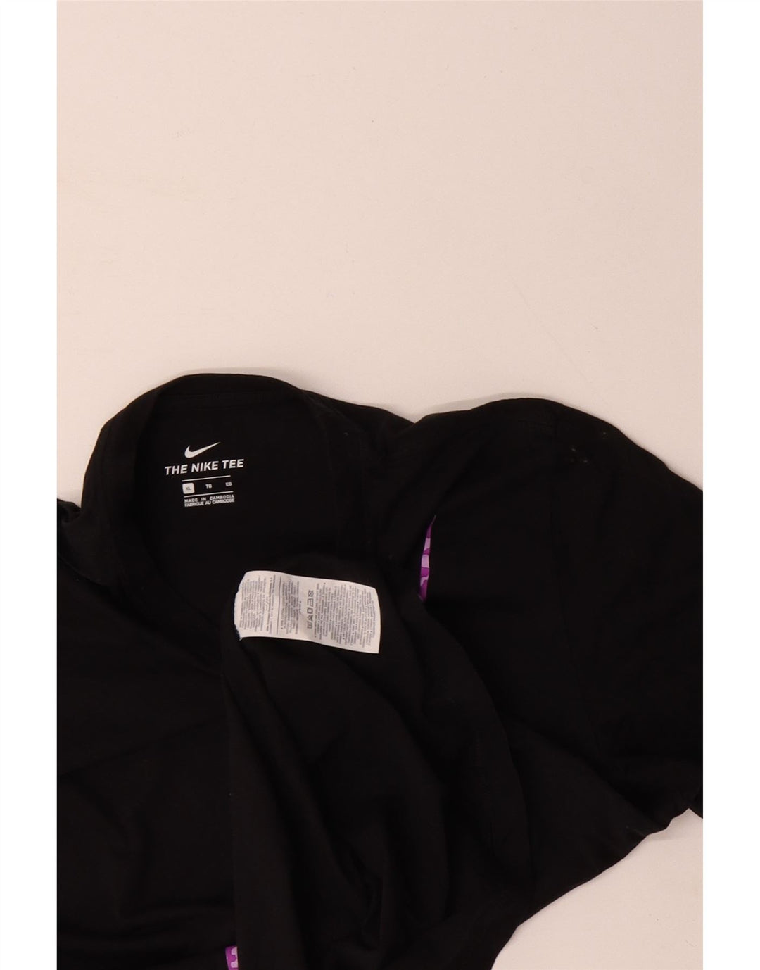 NIKE T-shirt graphique pour homme XL en coton noir