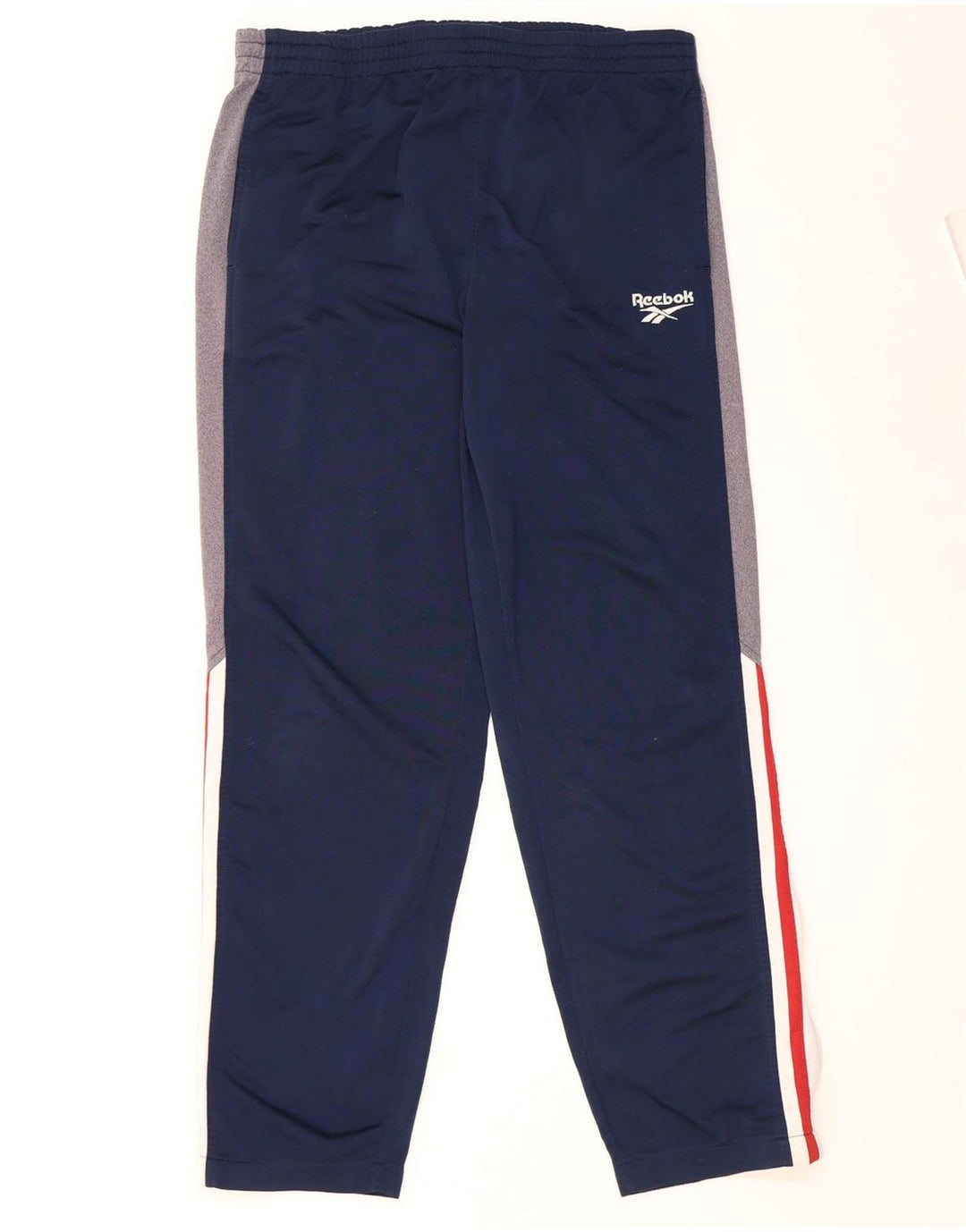 Reebok Pantalon De Survêtement Homme Large Bleu Marine Colorblock Polyester