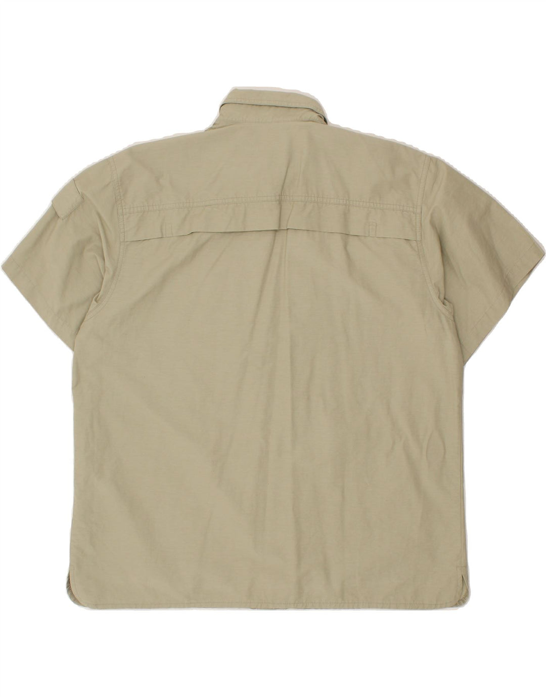 SCHOFFEL Womens Short Sleeve Shirt EU 48 2XL Grey Cotton Vintage Schoffel and Second-Hand Schoffel from Messina Hembry 