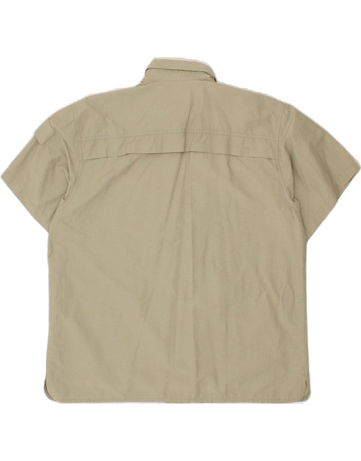 SCHOFFEL Womens Short Sleeve Shirt EU 48 2XL Grey Cotton Vintage Schoffel and Second-Hand Schoffel from Messina Hembry 