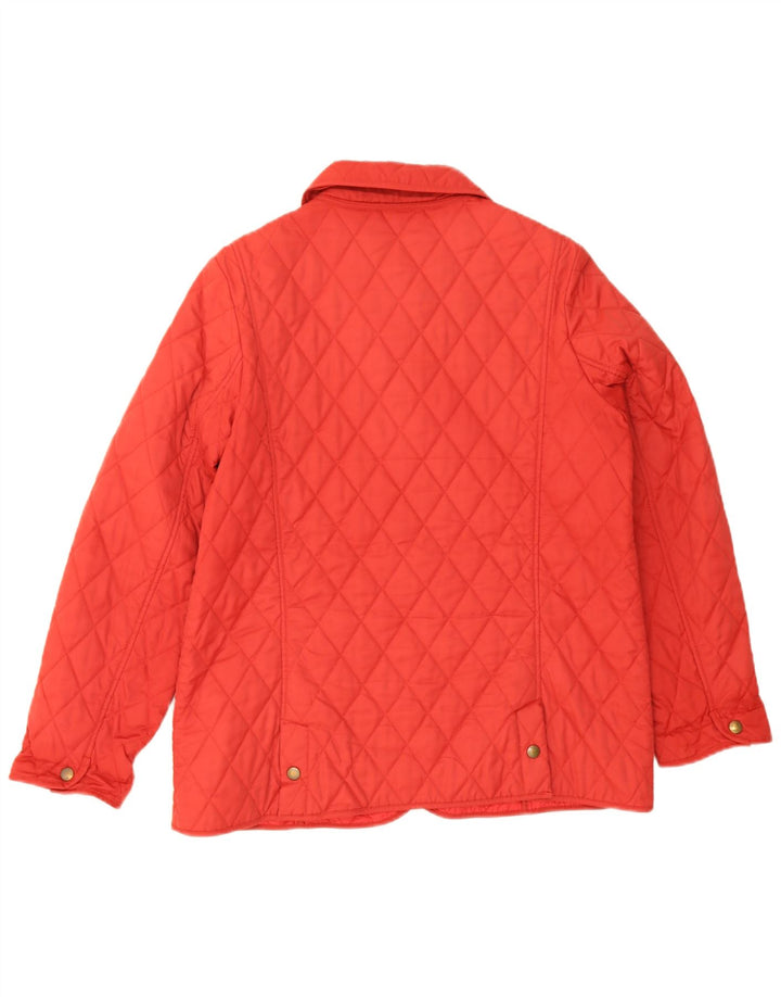 Barbour Veste matelassée pour femme UK 16 Large Rouge Polyamide