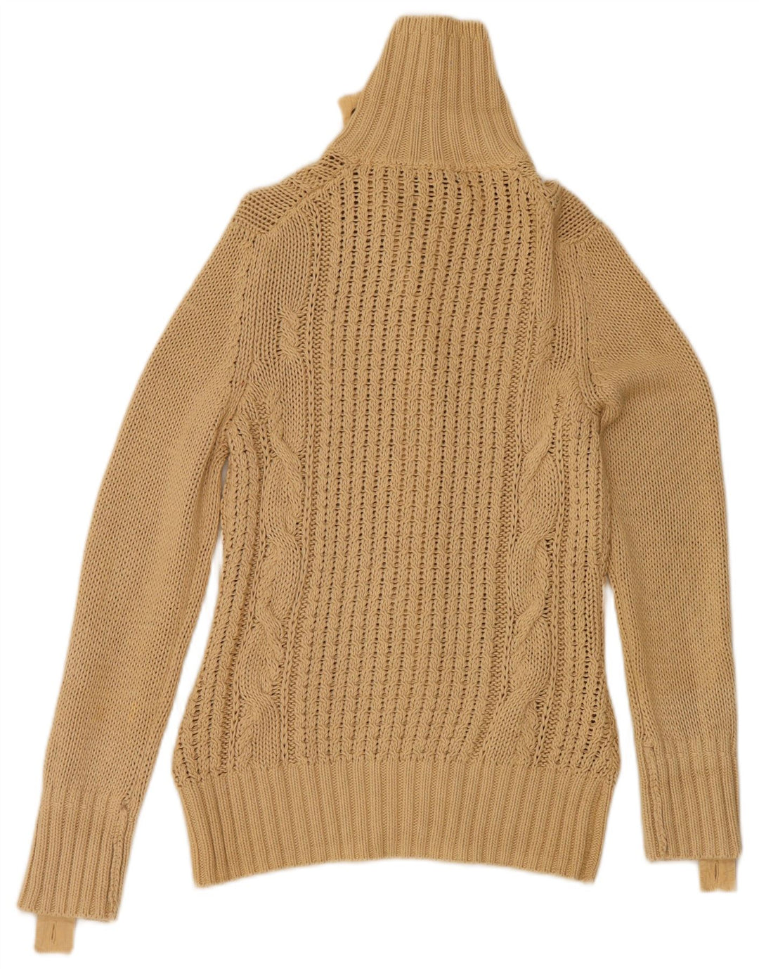 Massimo Dutti Cardigan pour femme en coton beige moyen UK 12