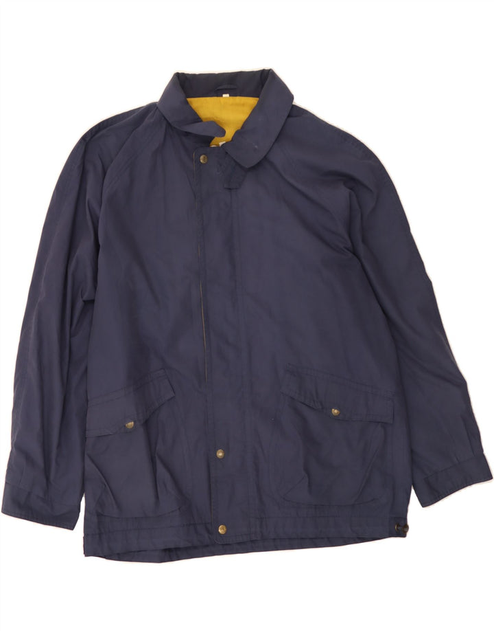 LEADER Mens Bomber Jacket UK 42 XL Navy Blue Vintage Leader and Second-Hand Leader from Messina Hembry 